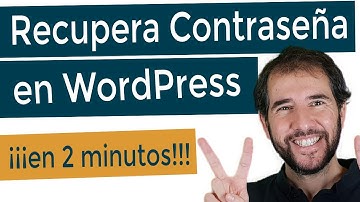 ❤️️ Como RECUPERAR la CONTRASEÑA de WordPress si no recibes el email para restaurarla