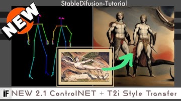 New 2.1 ControlNET + T2i Style Transfer