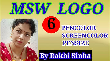 MSW LOGO COMMAND//PENCOLOR//PENSIZE//SCREENCOLOR