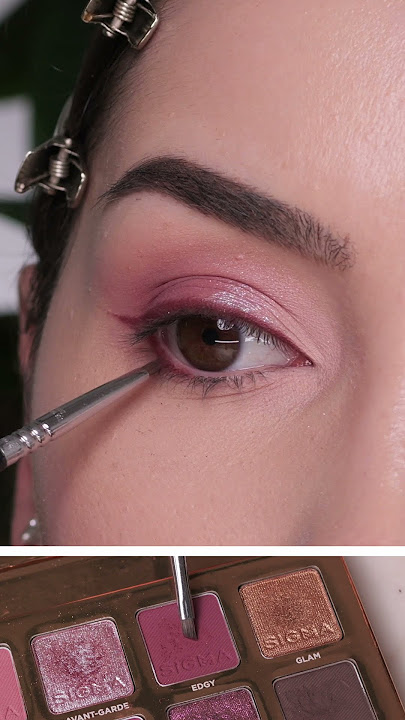 Easy Pop of Pink eyeshadow look using the Sigma New Mod Eyeshadow Palette
