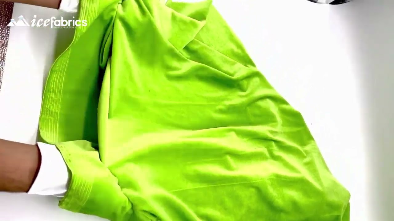 Velvet Fabric | Ice Fabrics | Light Green