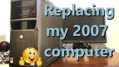 I am replacing my old 2007 Gateway computer with a brand new one!