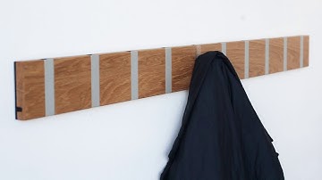 How do the KNAX coat rack work