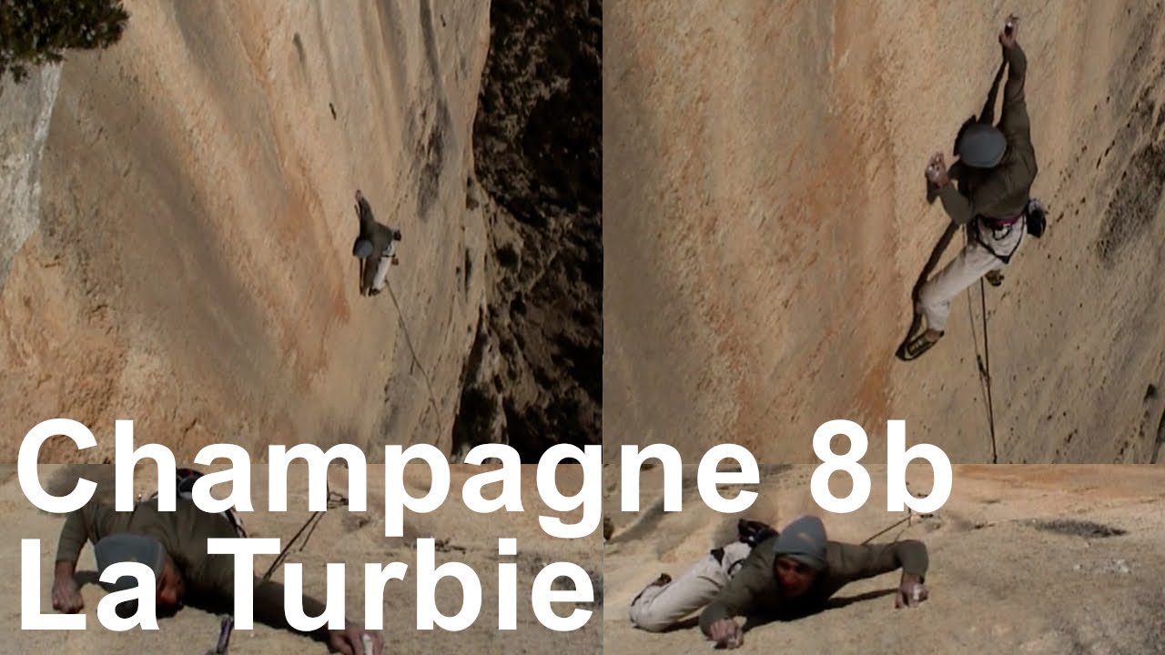 Champagne 8b dalle La Turbie Monaco Escalade Fred Oddo une vidéo de Marc Cotto