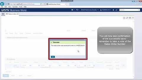 Agresso How to Create a Sales Order
