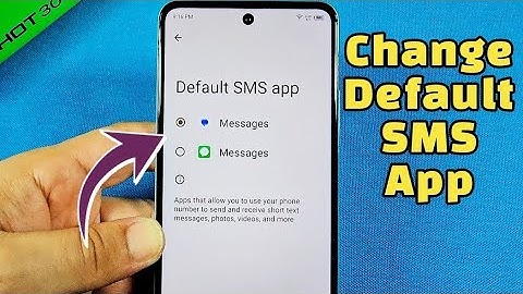 Change Default SMS Infinix Hot Phone