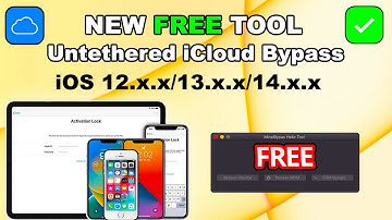 New FREE Tool Bypass iCloud Activation Lock iOS 12.5.7/14.8/13.7 iPhone 5S TO iPhone X & iPads/iPods