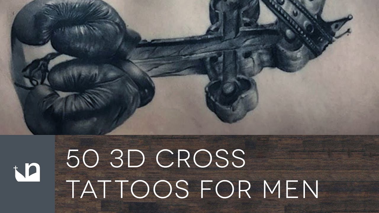 Shoulder 3D Cross tattoo at theYoucom