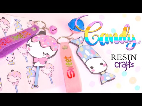 Resin Crafts- Mold Making- Candy charms Resin blanks- Sparkly Stickers- Vinyl