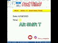 Insert Date and Time Short!! #beginners #wordforbeginners #shortcutkeys #trending #easylearning