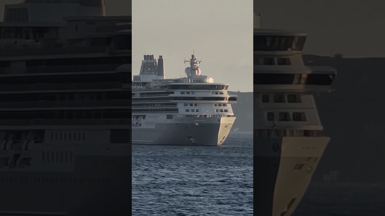 A cruise ship outside the window… and endless ocean views! 🚢 #catchcruise #meditteranean #travelvlog