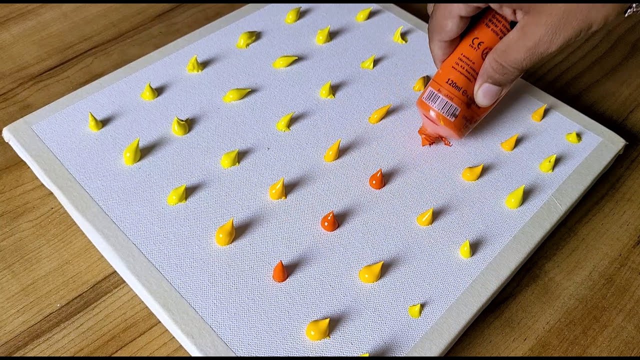 Easy Acrylic Painting Technique For Beginners / Step By Step - YouTube
