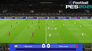 Myanmar Vs Timor Leste | FIFA ASEAN CUP 2026 GROUP B | PES 2021 Simulasion screenshot 3