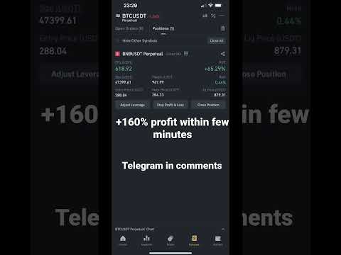   Binance BNB Live Trade 160 Profit Within Few Minutes