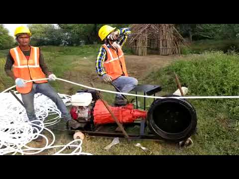 Power Winch Machine working