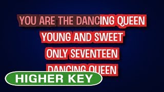Abba - Dancing Queen Karaoke Higher Key