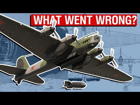 Vidéo: Bomber Pe-8 : spécifications