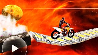 SPACE ADVENTURE - Crazy Moto Bike Stunts 3D - Motor Cycle Racer Game - Bike Games 3D For Android