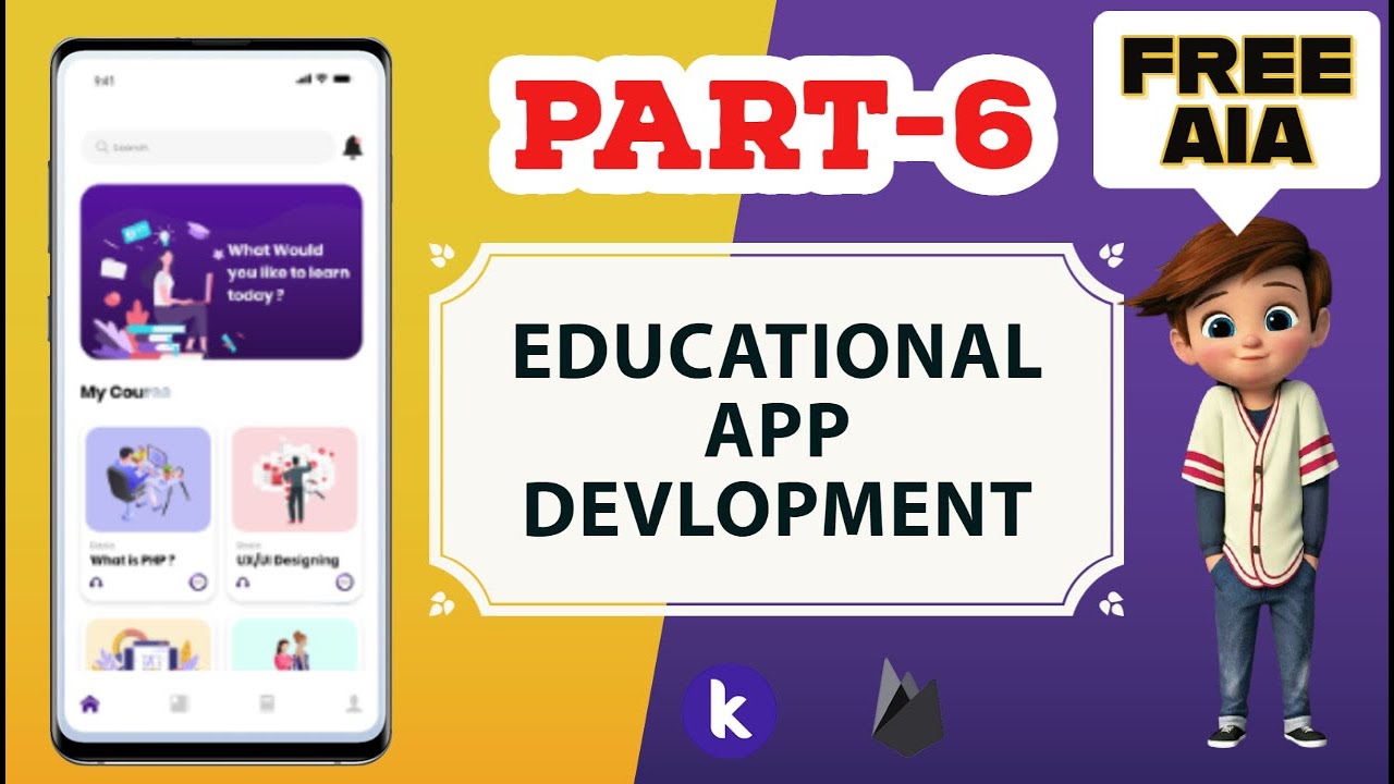 How to Create Educational App in Kodular || Dynamic Pdf book app|| AIA ...