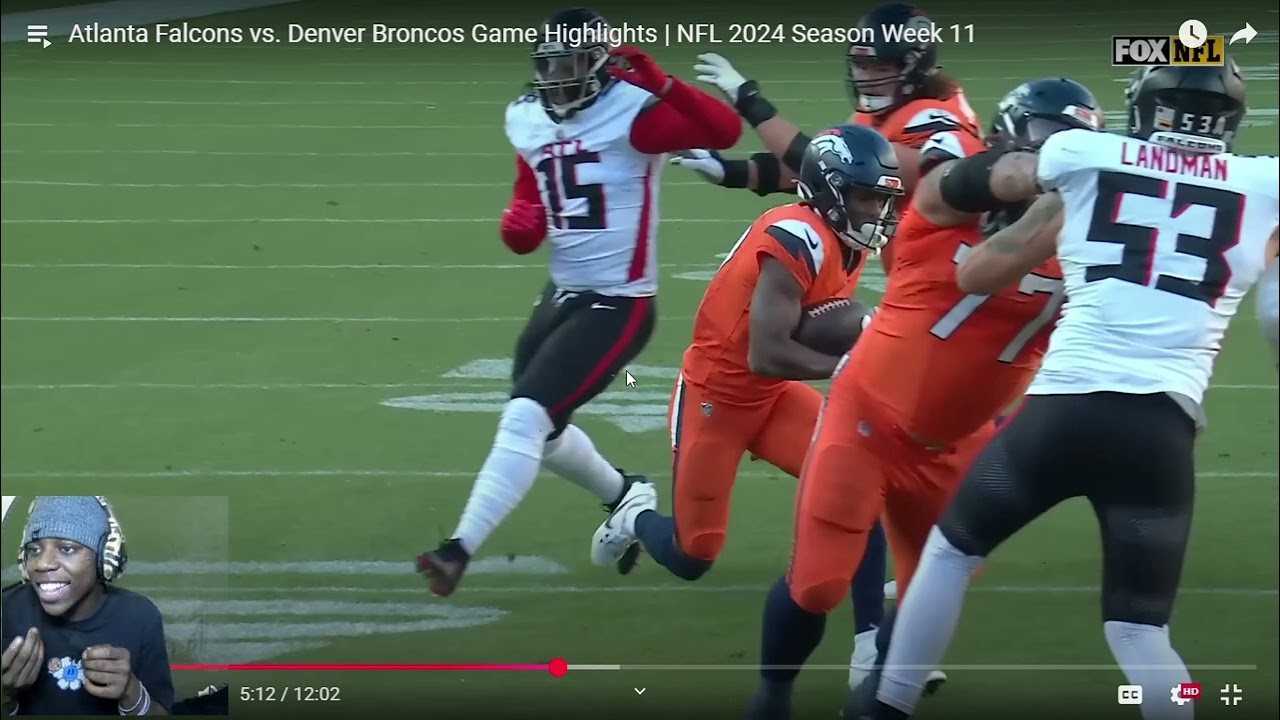 pure Cinema! Reacting To Denver Broncos Vs Atlanta Falcons  Game Highlights