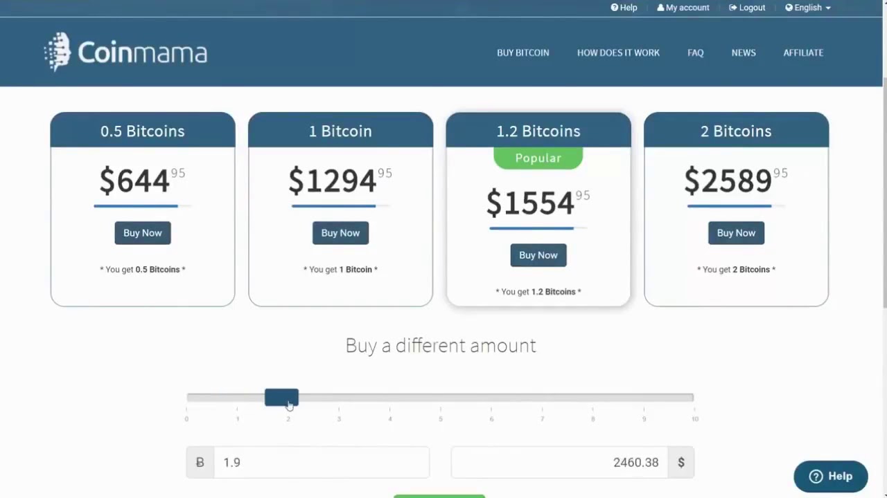 How to buy bitcoin in 2 minutes on Coinmama using a credit card!