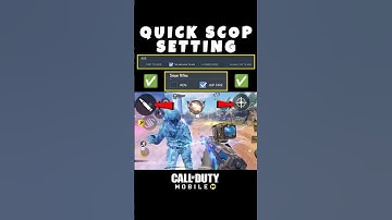 ✅Pro Secret Quick Scope Sniper Setting in CODM BR🔥💯 Codmoible Tips Tricks#shorts #codmbr #codmiphone
