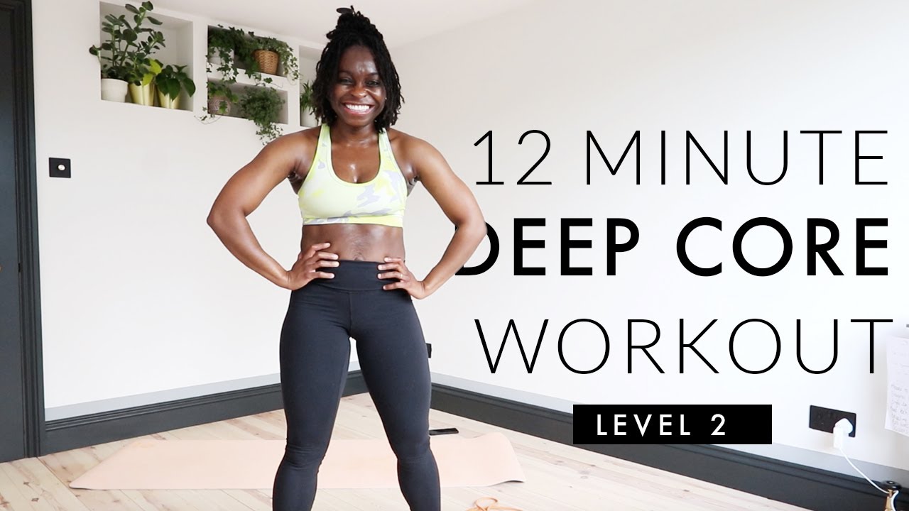12 MIN DEEP CORE Level 2 Workout - Abs After Baby, (8 Diastasis Recti Safe Ab Exercises)