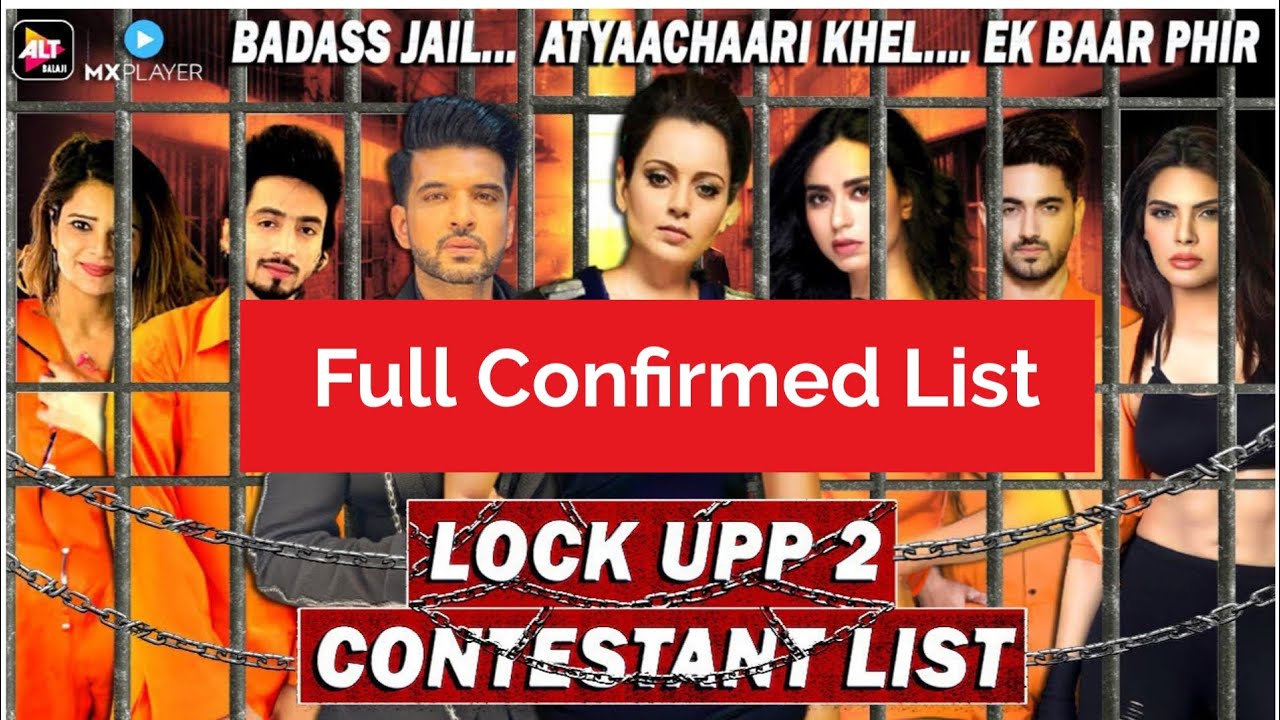 Lock Upp Season 2 Contestants List LockUp Season 2 Contestants