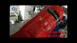 Saitu Company Automatic Screen Printing Machine For Fire Extinguisher