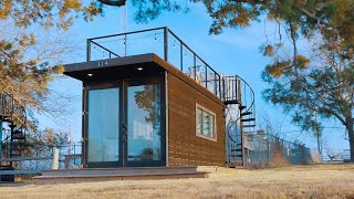 The Bluebonnet-Tiny Container Home Country Setting 12 min to Downtown | United States 🌟 | HotelReviewsENG
