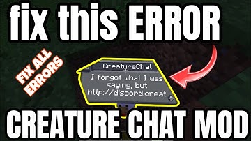 How to use LLM in CREATURE CHAT | Fix ERROR #2