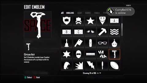 Black Ops 2: Emblem Editor: Letter Shadow