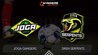Winners Goal Pro Cup. Joga Gangers-Siren Serpents 15.05.24. First Group Stage. Group A