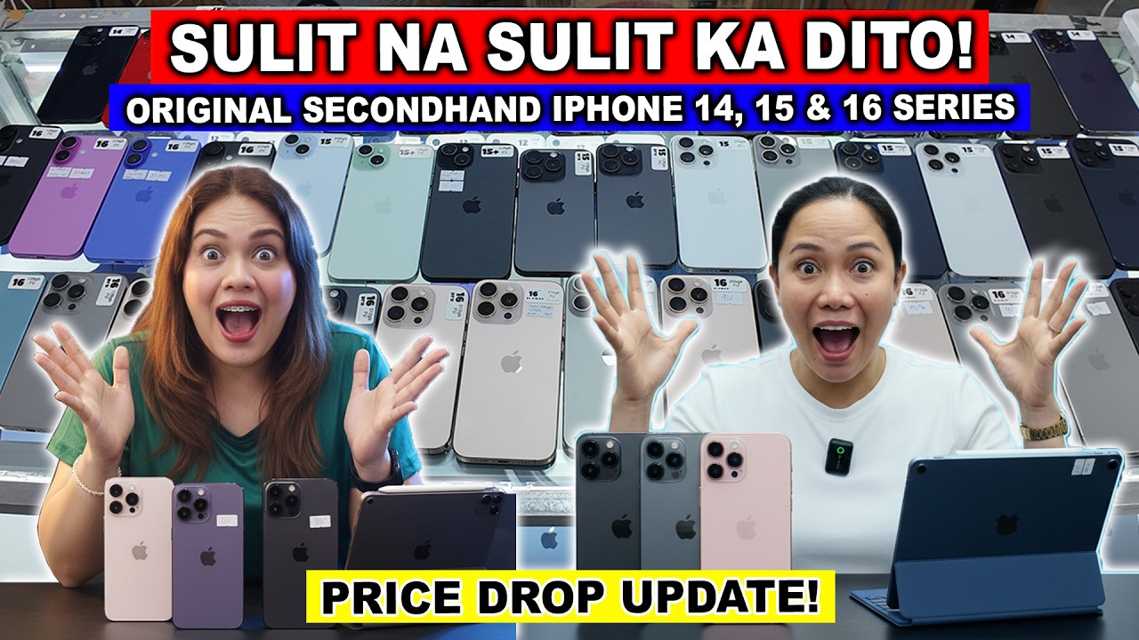 PRICE DROP UPDATE! SECONDHAND ORIGINAL IPHONE 14, 15 & 16 SERIES, iPad & Tablet | SULIT KA DITO!
