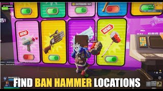 EXTREME 1V1 FREE FOR ALL ALL GUNS MAP FORTNITE CREATIVE - FIND BAN HAMMER LOCATIONS