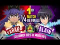 Tarak vs alain  quarts de finale  tournoi des huit matres match comment 1