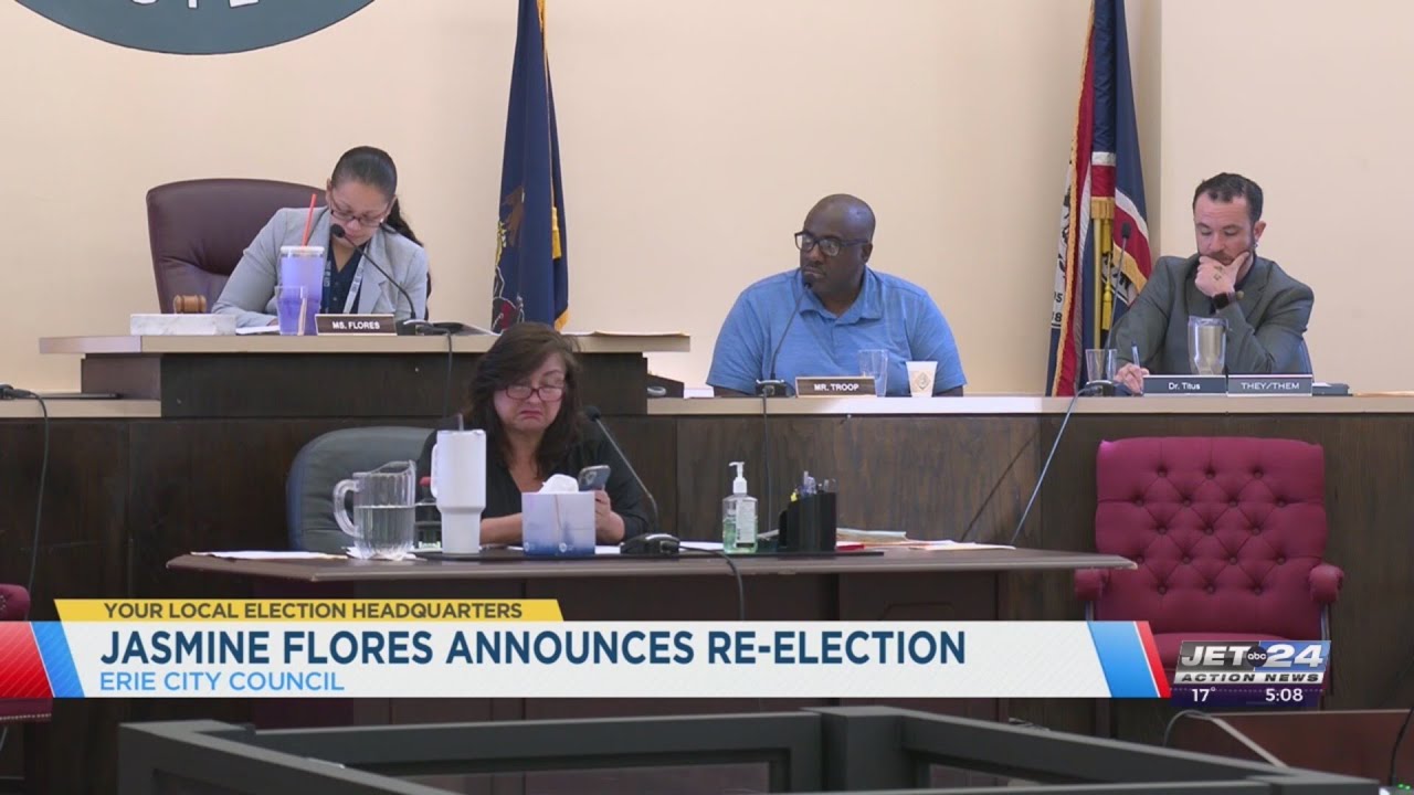 Jasmine Flores to run for re-election on Erie City Council