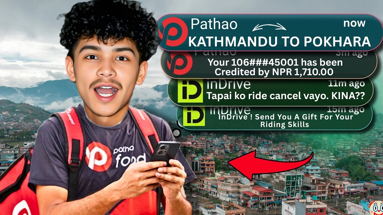 I Became A Pathao Rider For A Day !! To Check Reality Of Nepal (Pokhara ...