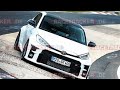 Stock Toyota Yaris GR on Nordschleife Nürburgring BtG 7:56 min tyres Michelin p4s, cold 6° plus