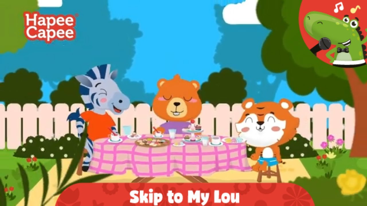 Skip to My Lou Nursery Rhymes HapeeCapee YouTube