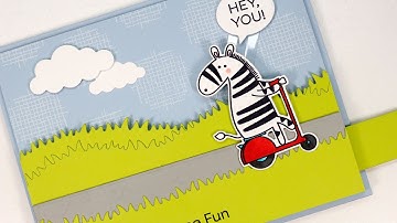 Creating a Zippy Zebras Slider Card