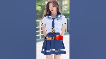 Top 10 countries With The Most Beautiful School Uniforms In The World 2024  #shorts 😍#schooluniforms