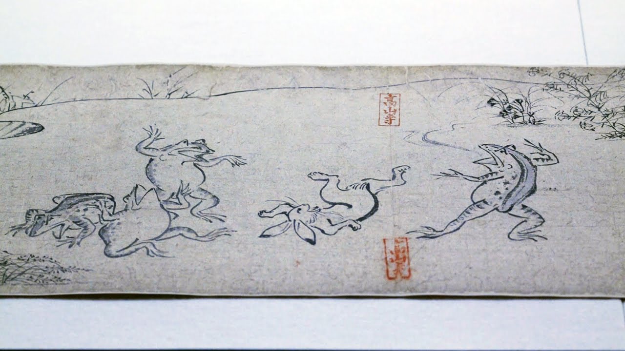 鳥獣戯画を 動く歩道 でじっくり鑑賞 Youtube