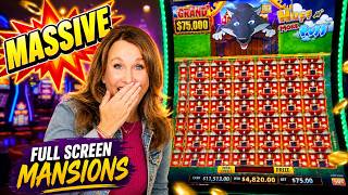 FULL SCREEN MANSIONS! My Biggest Huff N’ More Puff Win EVER!