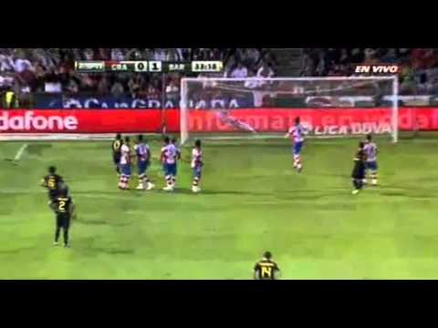 Granada vs Barcelona 0-1 Xavi Free Kick Goal 25.10.2011