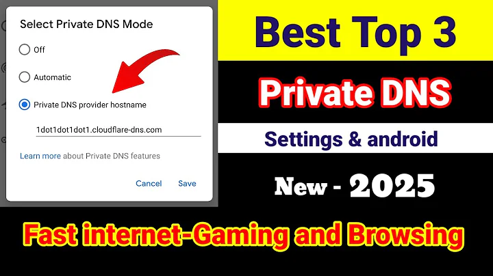Best Top 3 Private DNS Settings 📲 Faster internet Gaming and Browsing | Private DNS Kya hai | DNS