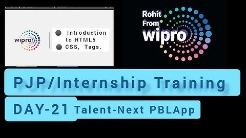 Day 21th live Wipro talentnext Java training on PBLapp lacture 21 | Internship/PJP training 2022