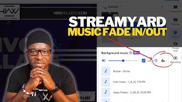 StreamYard Background Music Fade In and Out