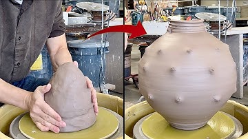 773. Throw/Altering a 11-Lb Moon Jar with Hsin-Chuen Lin~ Testing a New Clay Body at the SVCC studio