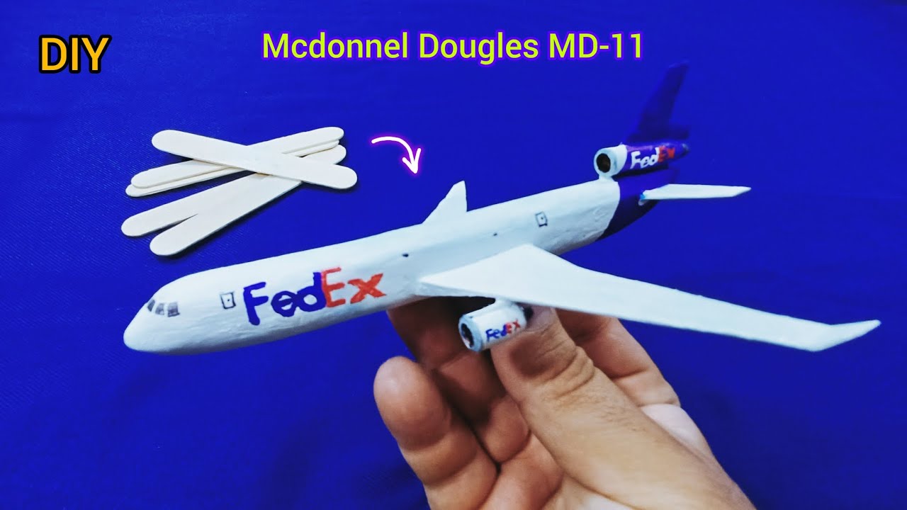 “Dream Flight: Building a Wooden MD-11 FedEx Model from Scratch!” 